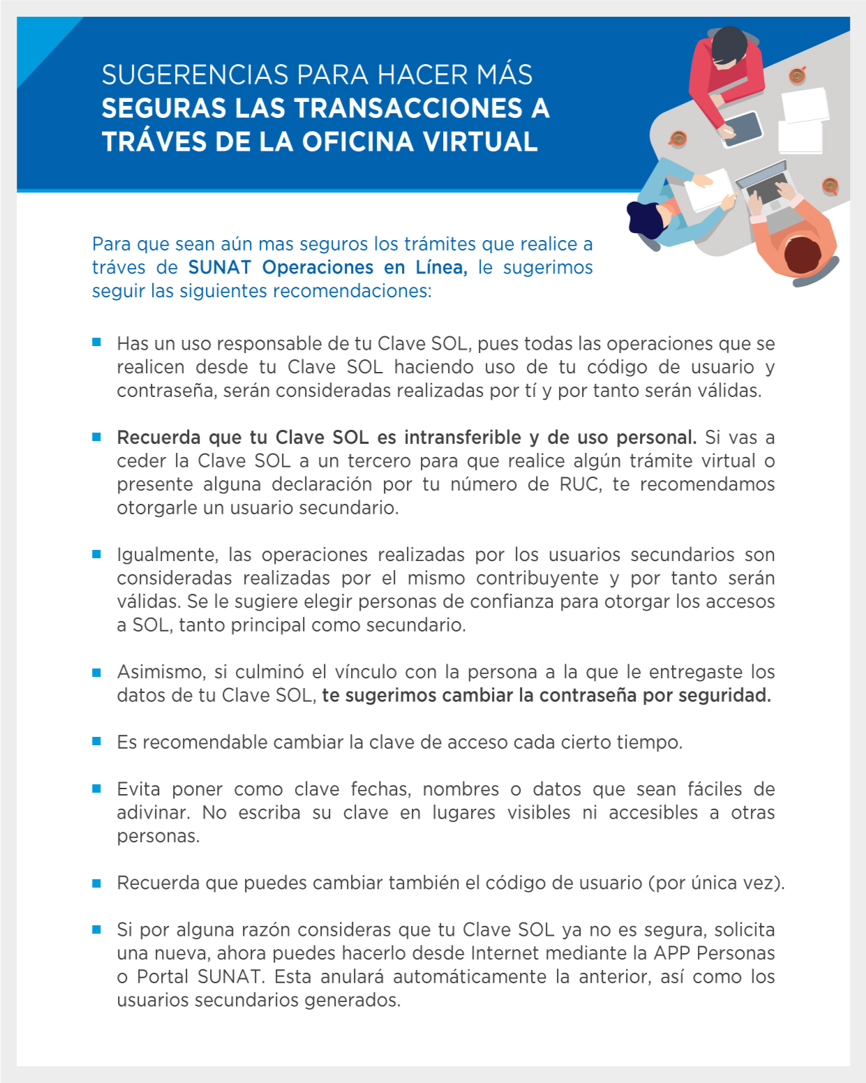 Recomendaciones SOL